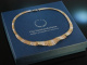 Um 1960! Vintage Cleopatra Kette Silber 925 rot und gelb vergoldet
