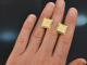 Golden Square! Cufflinks Vintage Manschettenkn&ouml;pfe Gold 585