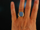 Zum Gravieren! Vintage Wappen Siegel Ring Gold 585 Chalzedon