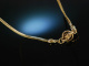 Victorian Taste! Um 1860 Aparte Kette mit Knotenmotiv Gold 333