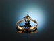 Ru&szlig;land um 1930! Historischer Ring mit Diamant Tropfen ca 0,35 ct Gold 583