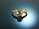 Um 1900! Historischer Altschliff Diamant Solit&auml;r Ring ca. 1,7 ct Gold 585 Platin