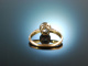 Um 1900! Historischer Altschliff Diamant Solit&auml;r Ring ca. 1,7 ct Gold 585 Platin