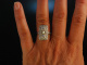 Sch&ouml;nheit um 1910! Traumhafter Art Deco Ring Wei&szlig; Gold 585 Diamanten Perle