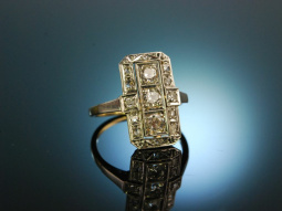 Great Gatsby! Fantastischer Art Deco Diamant Ring Gold 585 0,6 CT