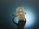 Great Gatsby! Fantastischer Art Deco Diamant Ring Gold 585 0,6 CT