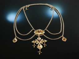 Opulent zur Tracht! Biedermeier Trachten Collier...