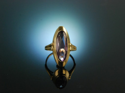 My Metropolis! Amethyst Ring der 1930er Jahre Gold 333