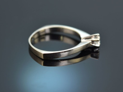 Klassischer Vintage Brillant Solit&auml;r Ring ca. 0,3 ct...