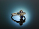 My Love! Engagement Freundschafts Ring Wei&szlig; Gold 750 Saphire Diamanten