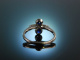 My Love! Engagement Freundschafts Ring Wei&szlig; Gold 750 Saphire Diamanten