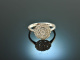 Diamond Disc! Traumhafter Ring Wei&szlig; Gold 750 Diamanten