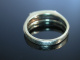 Klassischer Ring Gold 585 Saphire Diamanten feine Qualität um 1970