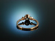 My Lovely Blue! Ring Ros&eacute; Gold 750 Aquamarin Diamanten
