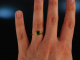 Tender Green! Zarter Ring Gold 750 Peridot Cabochon Diamanten