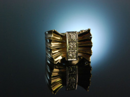 Eleganz der 1950er! Gro&szlig;er Vintage Ring Gold 585...