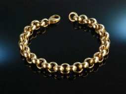 Gold Glamour! Massives Armband Gold 333 Erbsmuster...