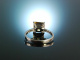 Delicate citrine! Fine Ring White Gold 585 Citrine Diamonds