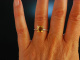 Delicate citrine! Fine Ring White Gold 585 Citrine Diamonds