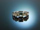 So elegant! Edler Ring Wei&szlig;gold 585 Aquamarin Diamanten