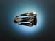So elegant! Edler Ring Wei&szlig;gold 585 Aquamarin Diamanten