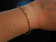 Schlichte Eleganz! Zartes Glieder Armband Gelb Gold 585 Vintage