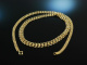 Um 1960! Sch&ouml;ne Collier Kette Garibaldi Muster Gold 585