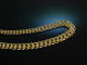 Um 1960! Sch&ouml;ne Collier Kette Garibaldi Muster Gold 585