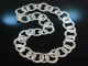 Icy Silver! Gro&szlig;e satinierte Kette Sterling Silber 925