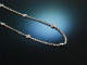 Noble Necklace! Glitzernde Kette Wei&szlig; Gold 750 Brillanten