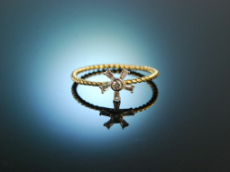 Cute Blossom! Filigraner Ring Gold 750 Diamanten