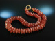 Beautiful Cherry Quartz! Imposantes Collier Sterlingsilber 925 vergoldet