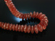 Beautiful Cherry Quartz! Imposantes Collier Sterlingsilber 925 vergoldet