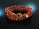 Beautiful Cherry Quartz! Imposantes Collier Sterlingsilber 925 vergoldet