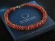 Beautiful Cherry Quartz! Imposantes Collier Sterlingsilber 925 vergoldet