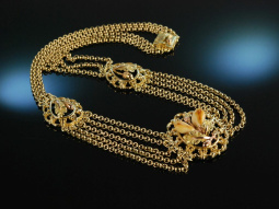 Goldene Grandeln zur Tracht! Vintage Trachten Collier um...