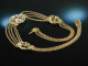 Goldene Grandeln zur Tracht! Vintage Trachten Collier um 1950 Gold 585