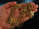 Goldene Grandeln zur Tracht! Vintage Trachten Collier um 1950 Gold 585