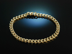 Go for Gold! Wundervolles massives Panzerarmband Gold 585