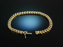 Go for Gold! Wundervolles massives Panzerarmband Gold 585