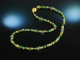 Variations of Green! Delicate necklace silver 925 gold plated Jade Agate Prasiolith Peridot