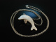 Happy Dolphin! Delphin Anh&auml;nger mit Kette Sterlingsilber 925