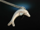 Happy Dolphin! Delphin Anh&auml;nger mit Kette Sterlingsilber 925