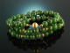 Mysterious Green! Vintage Jade Kette Gold 585