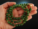 Mysterious Green! Vintage Jade Kette Gold 585