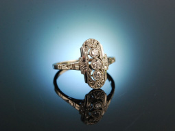 Art Deco um 1930! Wundervoller Altschliff Diamant Ring...