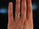 Art Deco um 1930! Wundervoller Altschliff Diamant Ring Wei&szlig; Gold 750