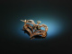 Charming flower brooch! Opal Doubl&eacute; around 1900