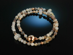 Fine Grey! Fancy Armband Silber 925 ros&eacute;vergoldet...