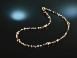 Warm Brown Ros&eacute;! Fancy Bracelet Necklace Silver...